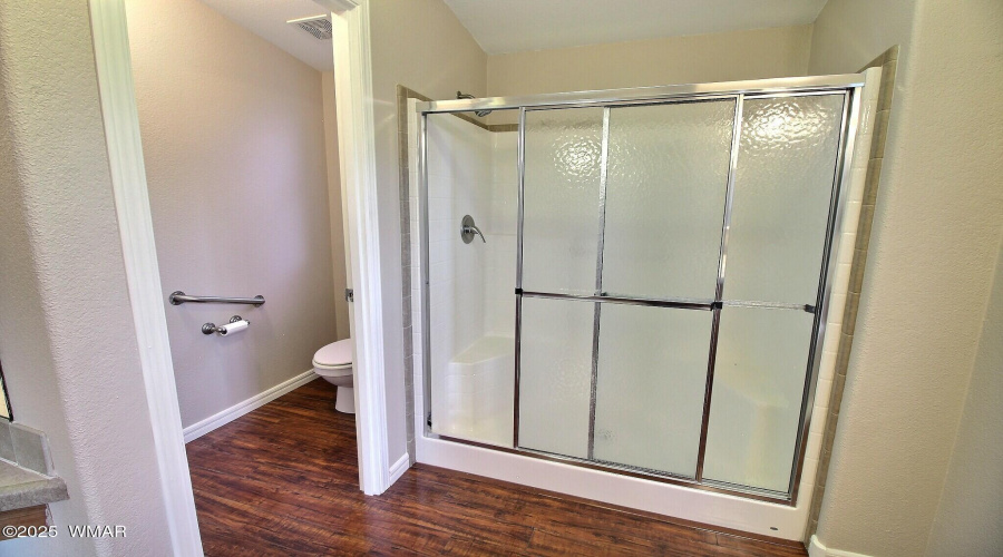 Primary Bath Shower and Toilet Closet