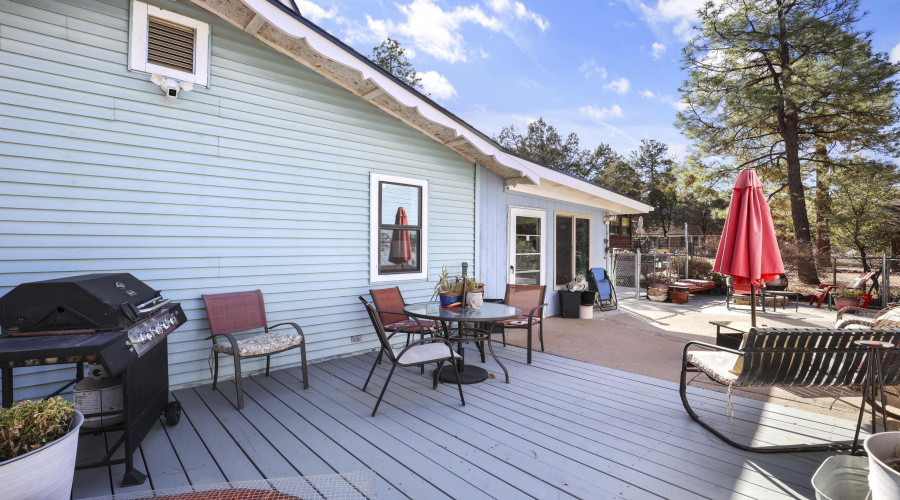 Back porch deck