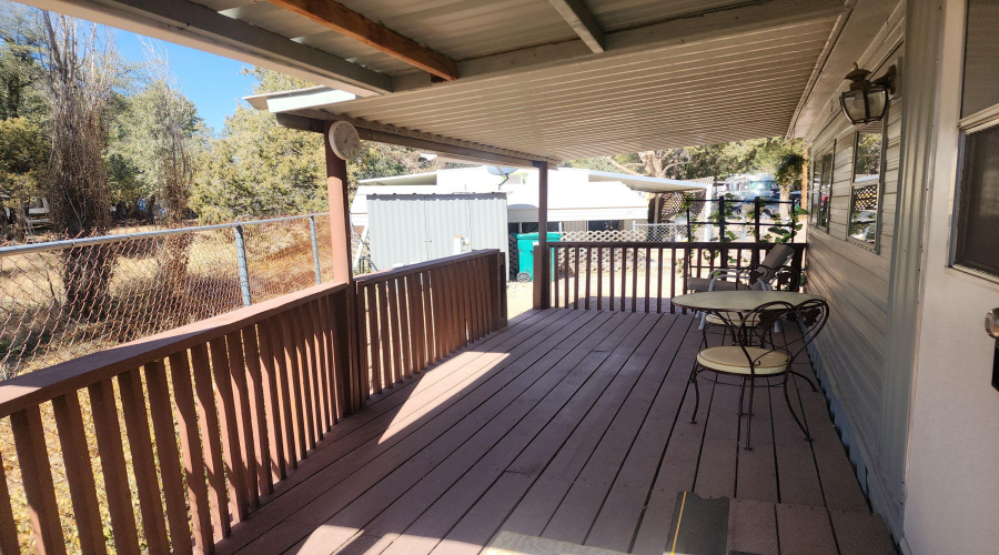 Covered back deck