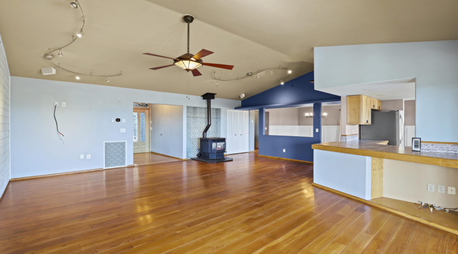 Living Area with Pellet Stove