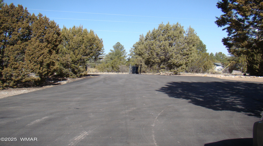 Paved driveway