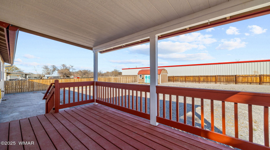 Back Covered Deck