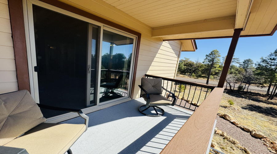 upstairs balcony