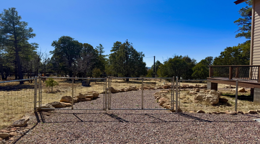 partial fenced yard