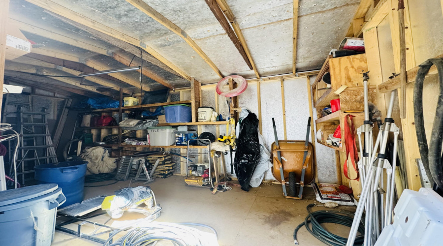 inside 2nd shed