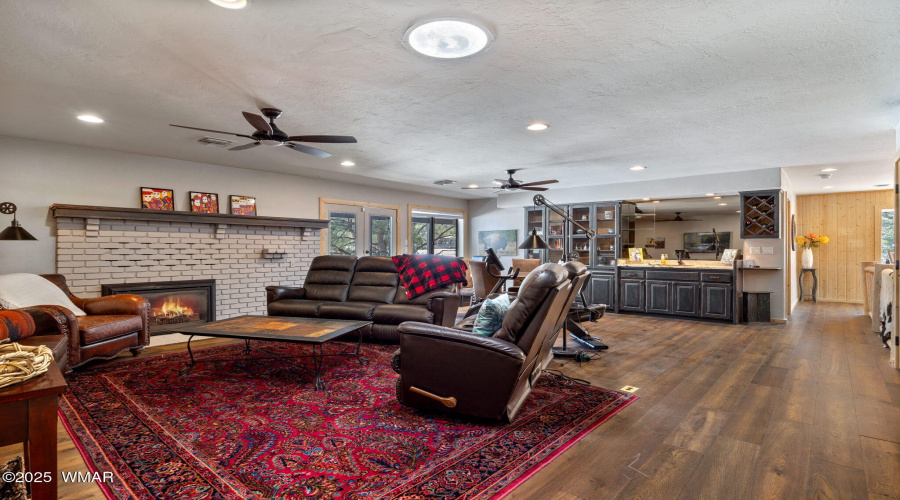 Family Room and Wet Bar