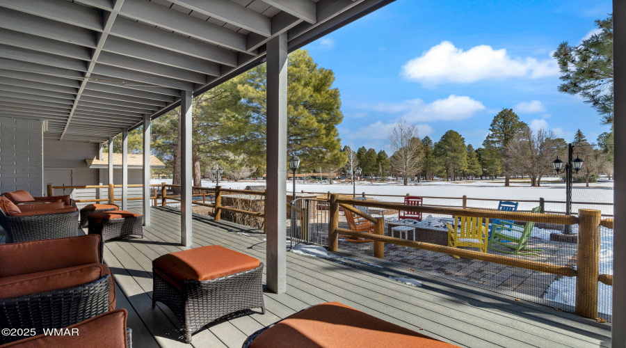 Deck looking out to Fairway