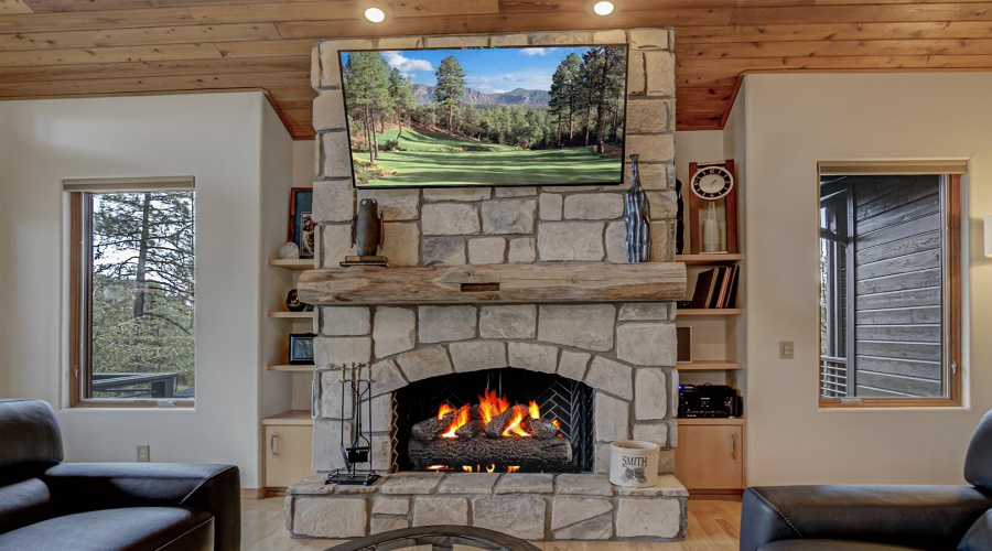 Beautiful Stone Fireplace