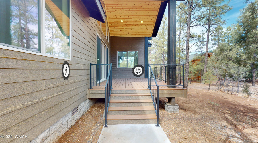 Back deck stairs