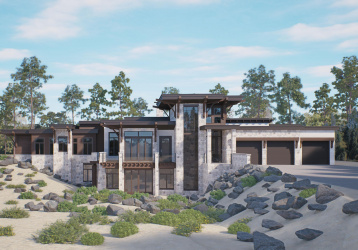 Color Rendering Front of Home