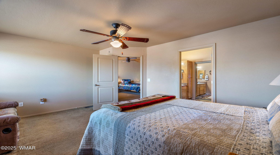 Spacious primary bedroom
