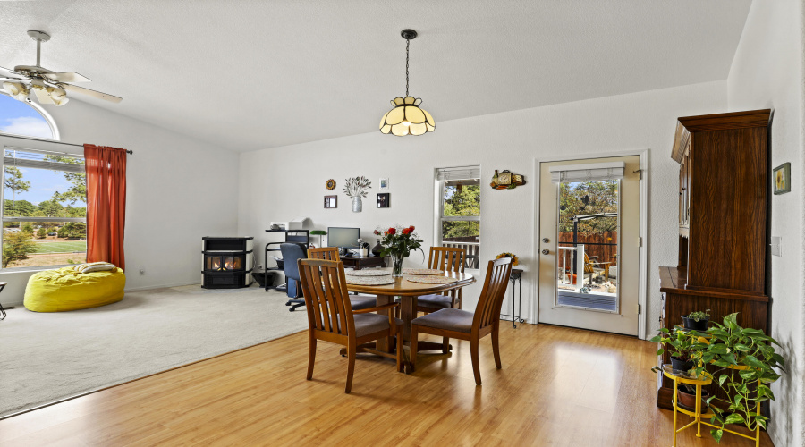 Dining Room w fireplace