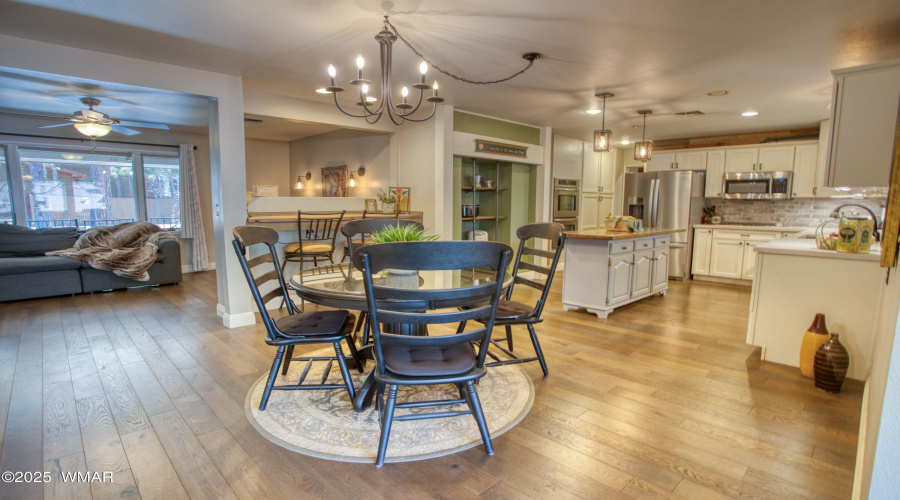 Living, Dining, Kitchen Areas