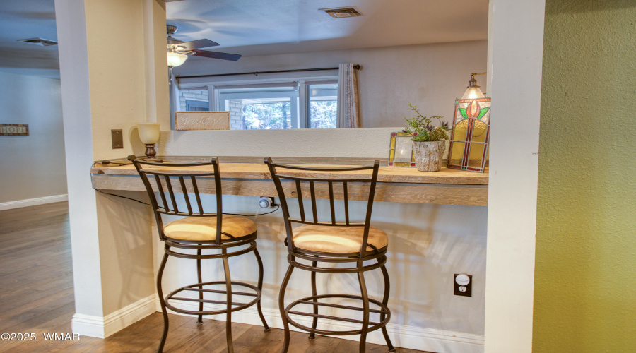 Bar Area from Living Area to Kitchen