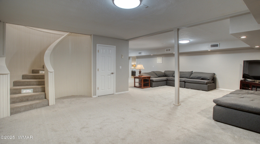 Great Room and Stairs to Upstairs