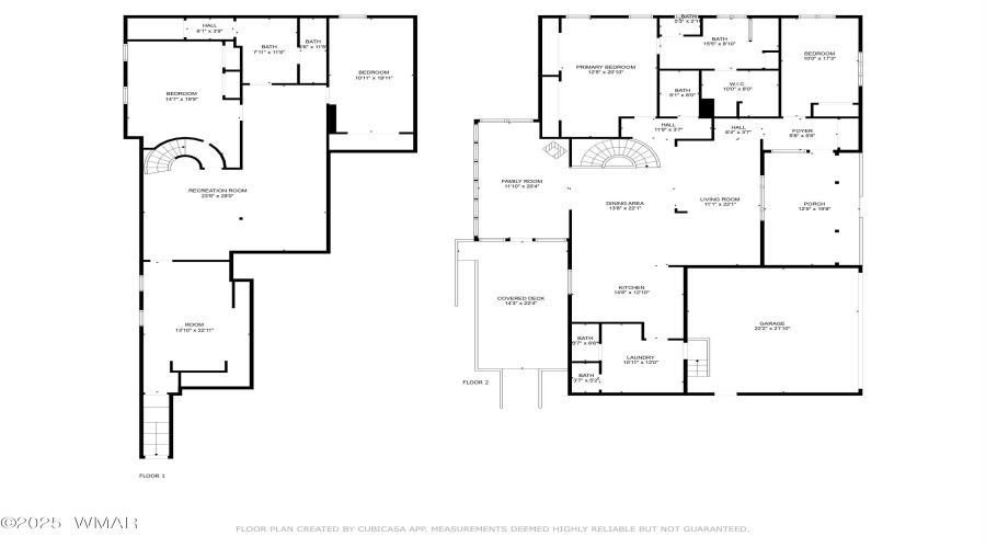 Floor Plan of Upstairs and Basement