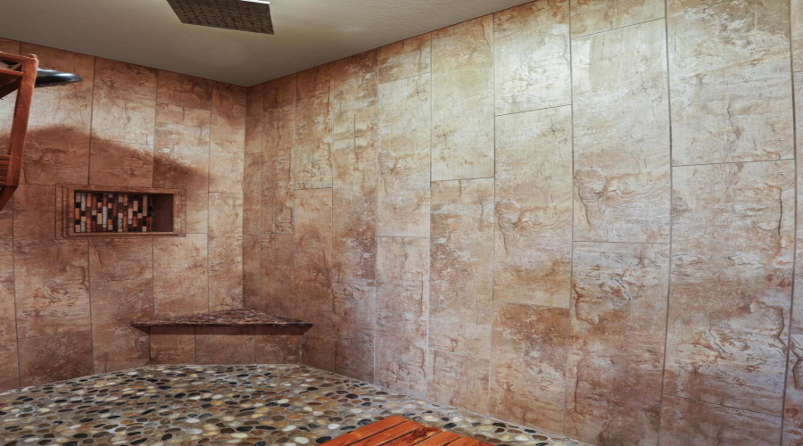 Custom Tiled Master Shower