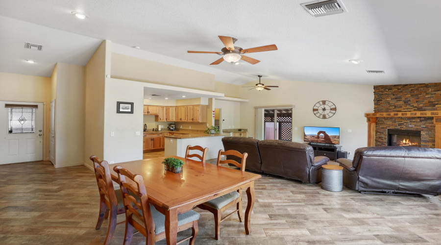 Open concept living space