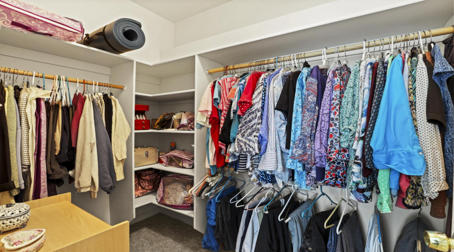 Master walk-in closet
