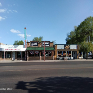 Front View of Three Businesses