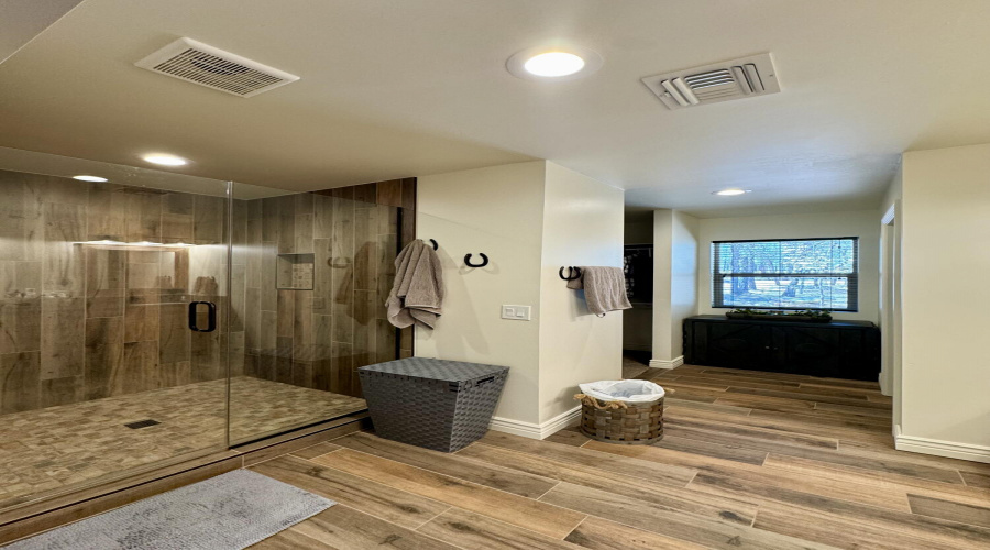 Master shower