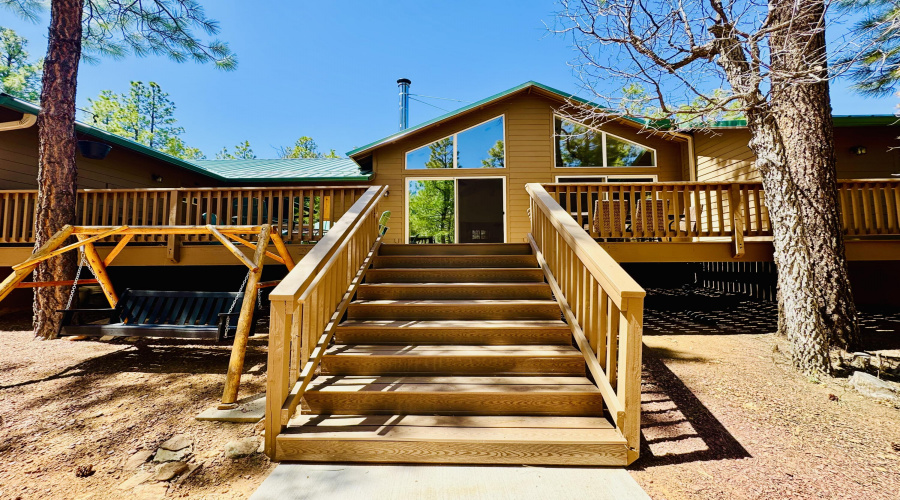 Large back deck