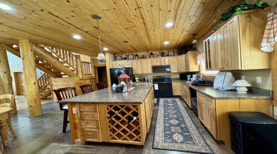 Built-in wine rack