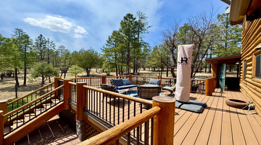 Large back deck