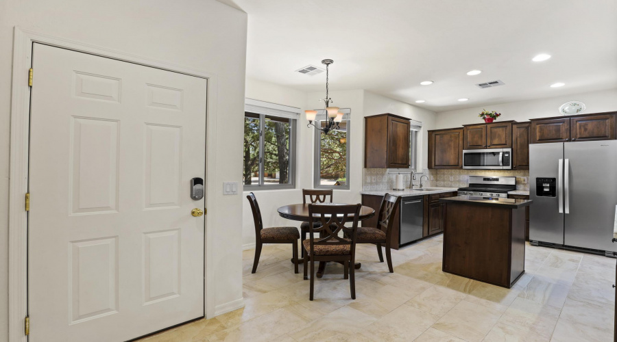 Completely redesigned kitchen area