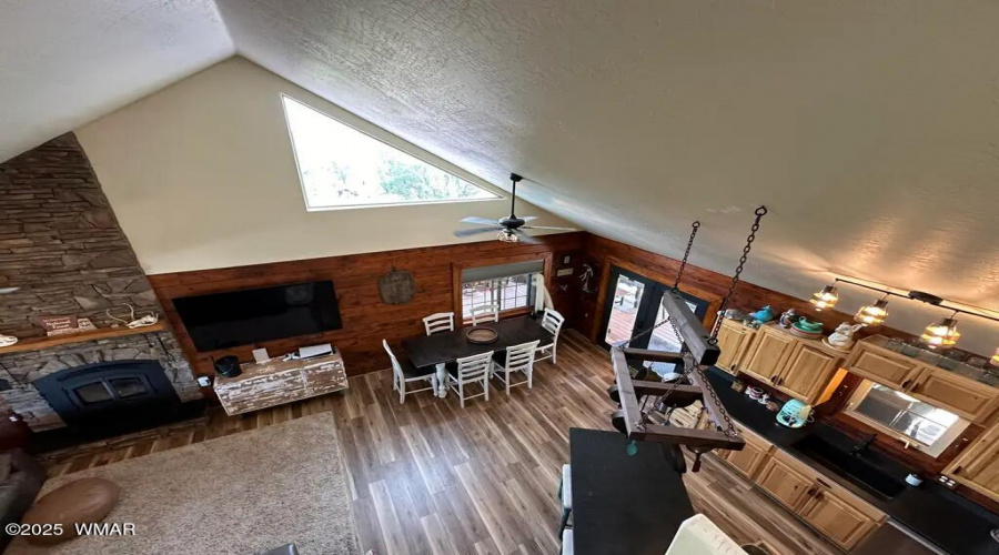MAIN FLOOR - Living room open to kitchen