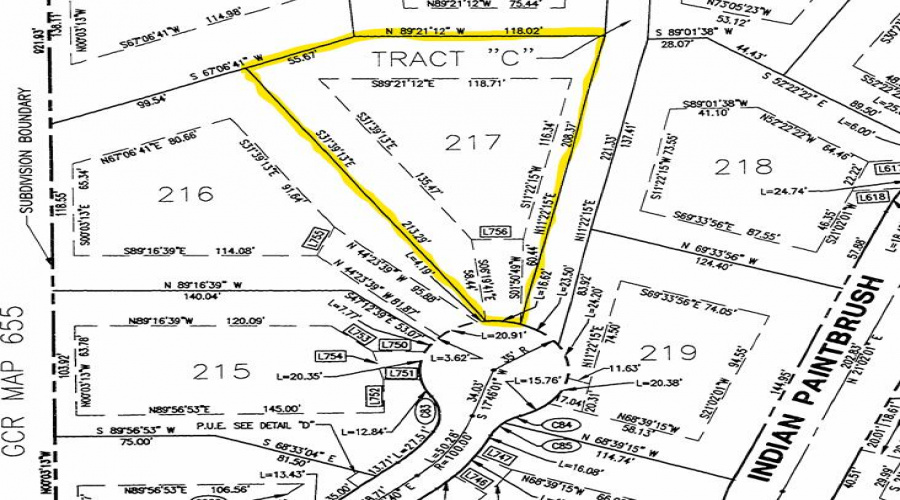 Plat map Lot 217