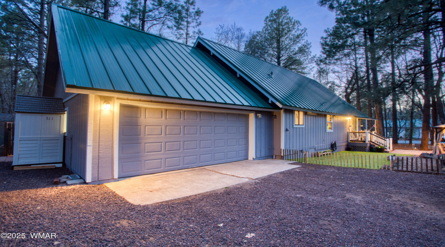 Organized 2-Car Garage w/Heat