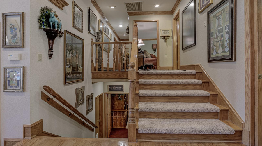 heading upstairs