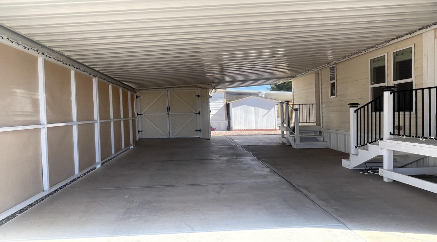 Carport/patio large storage