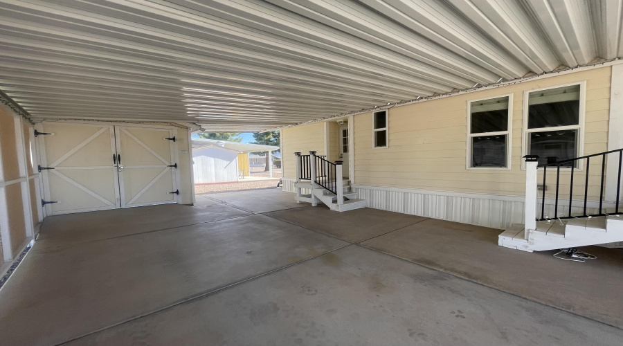 2 covered entry doors