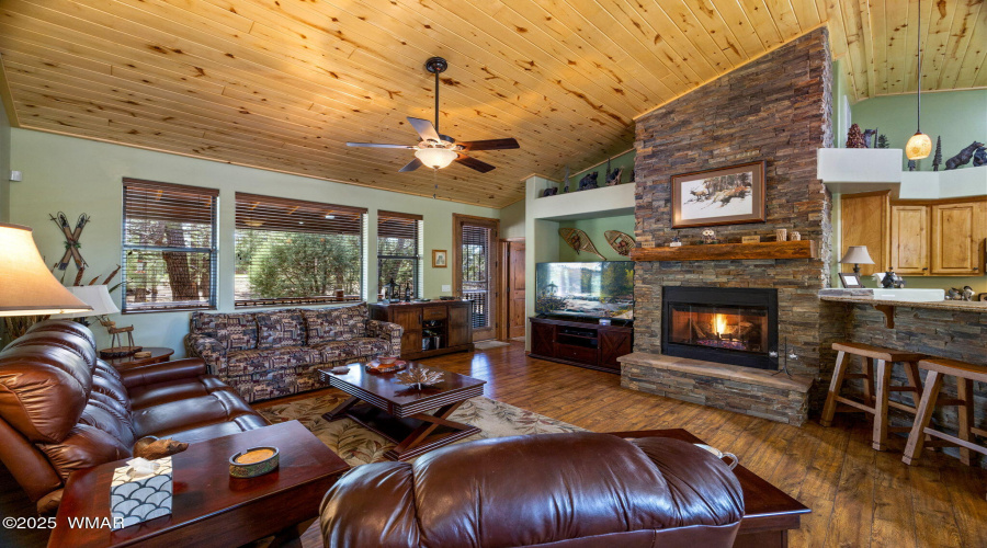 Living Room with Fireplace