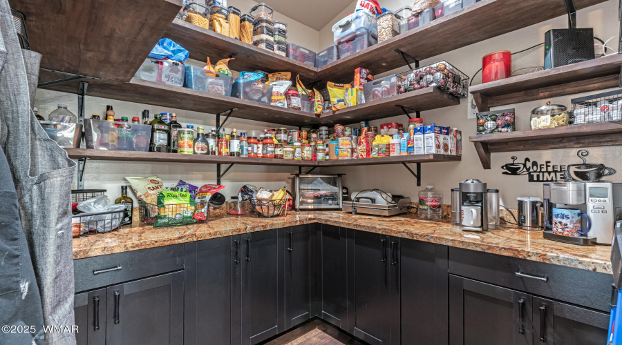 Pantry with coffee bar