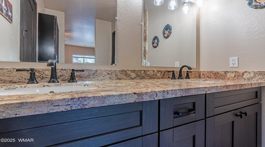 Primary bath double vanity