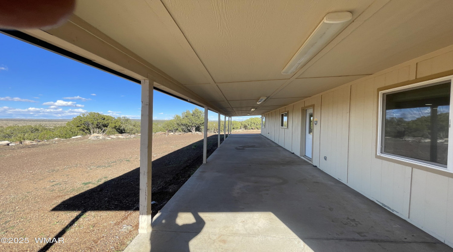 large covered patio