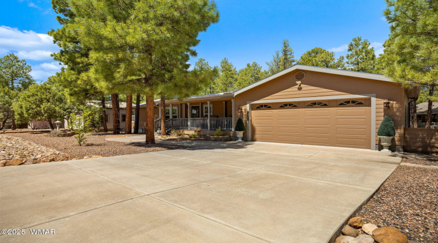 Level Concrete driveway