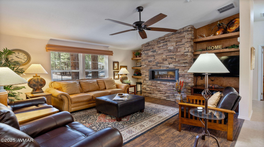 Gorgeous living view upon entry