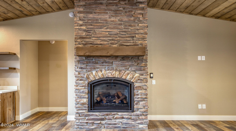 Stacked stone Gas Fireplace