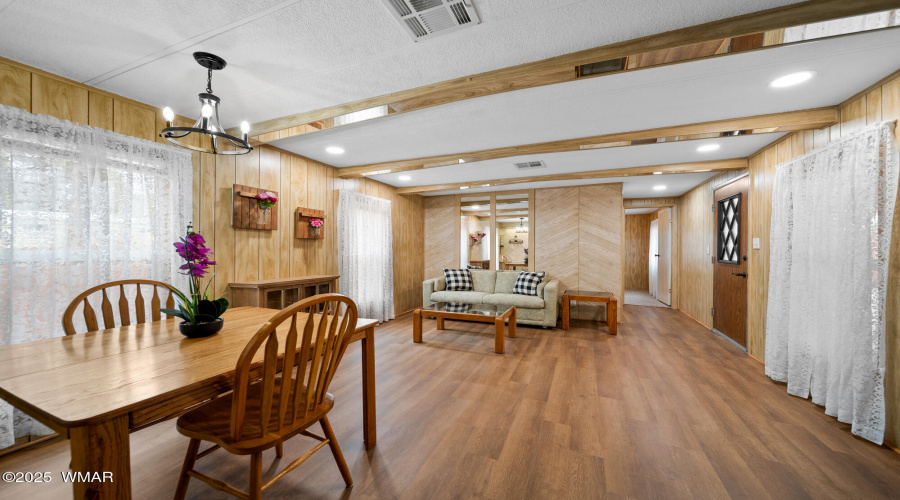 Dining and living area