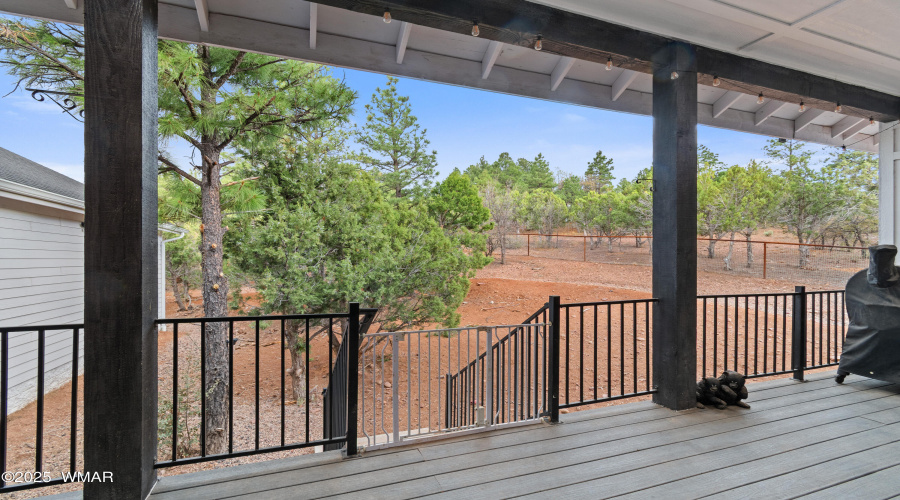 View from back deck