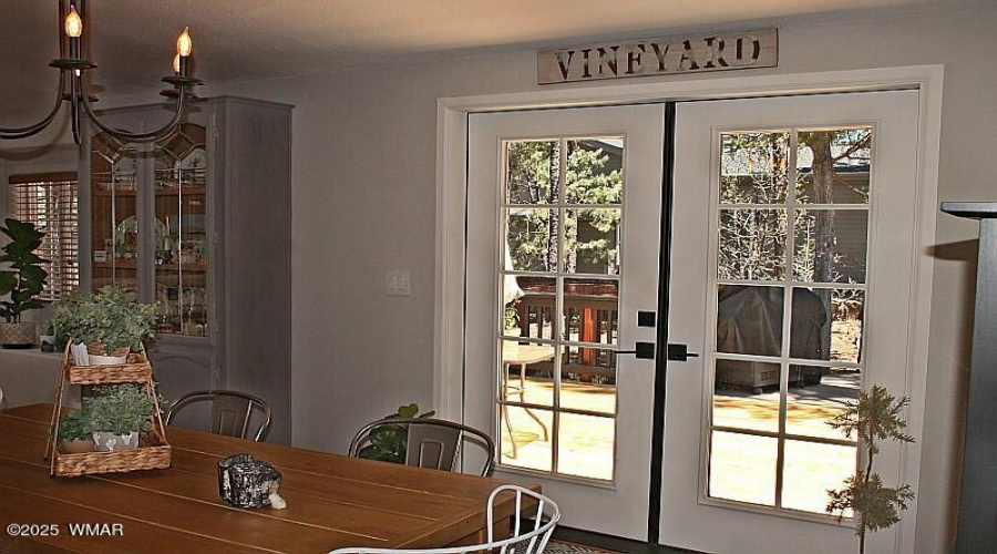 French Doors to Back Deck