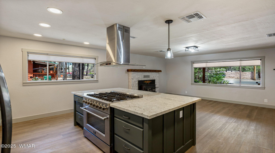 Kitchen, Living Room