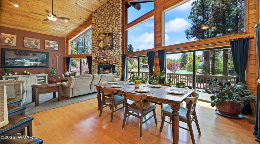 Dining to Living View