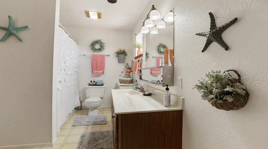 Shared bathroom upstairs
