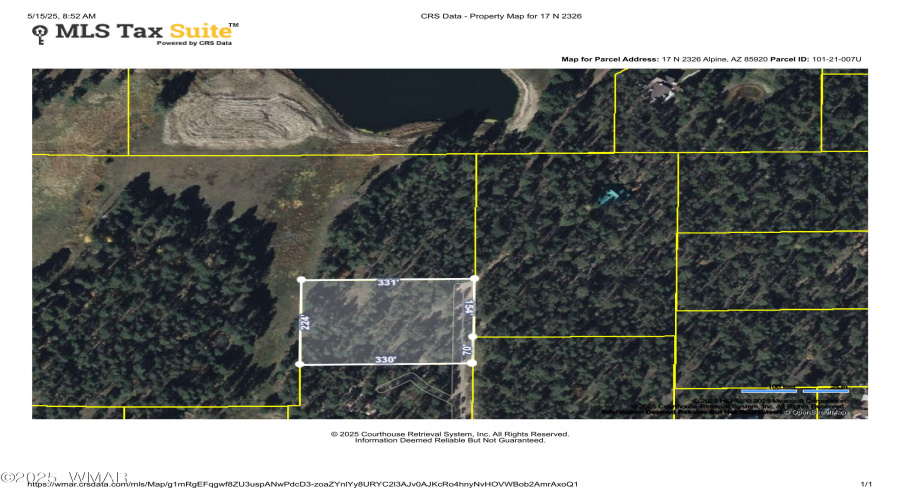 Aerial Property Map for 17 N 2326