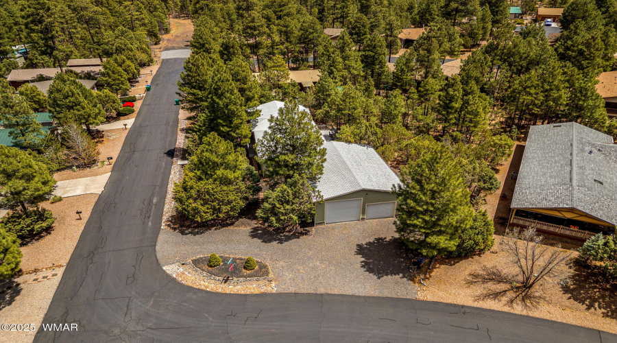 Corner lot for easy access to RV garage